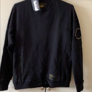 Ladies Miller Genuine Draft black crewneck sweater